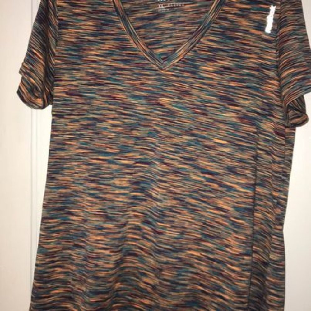 Reebok Orange,Purple and Blue athletic tee (Size XL)